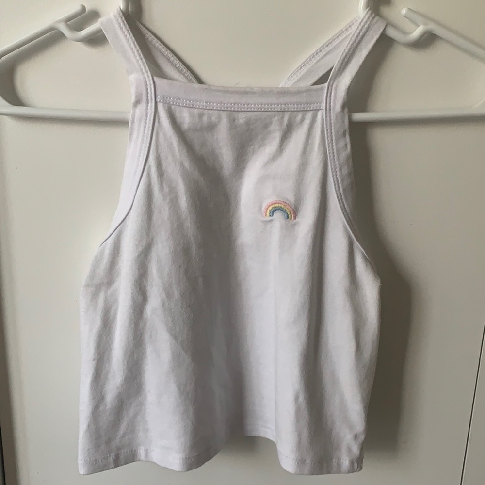 PacSun Small White crop top